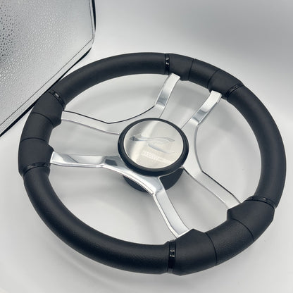 Malera Boat Steering Wheel Chrome Spokes | SeaRay