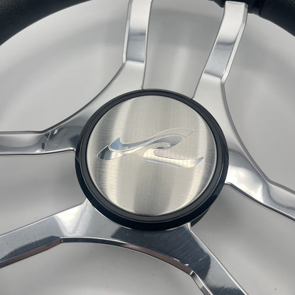 Malera Boat Steering Wheel Chrome Spokes | SeaRay