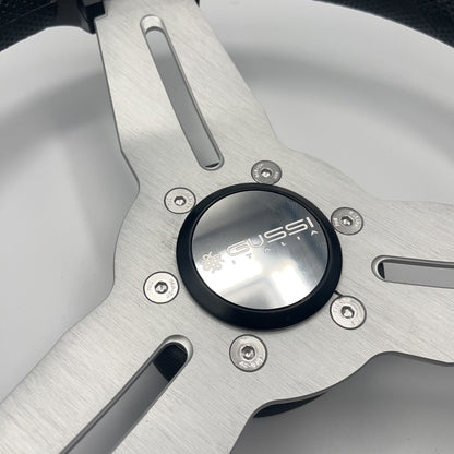 Model 15A Marine Steering Wheel Brushed Alum Spokes | Gussi Italia Cap