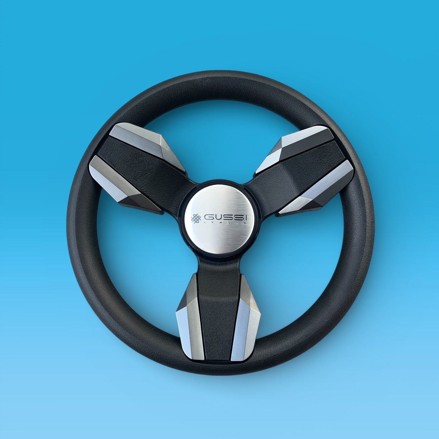 Collina Boat Steering Wheel Dark Gray Inserts - Keyed ONLY