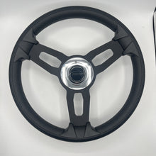 Model 15 Boat Steering Wheel Black Brushed Alum Spokes | Stabicraft