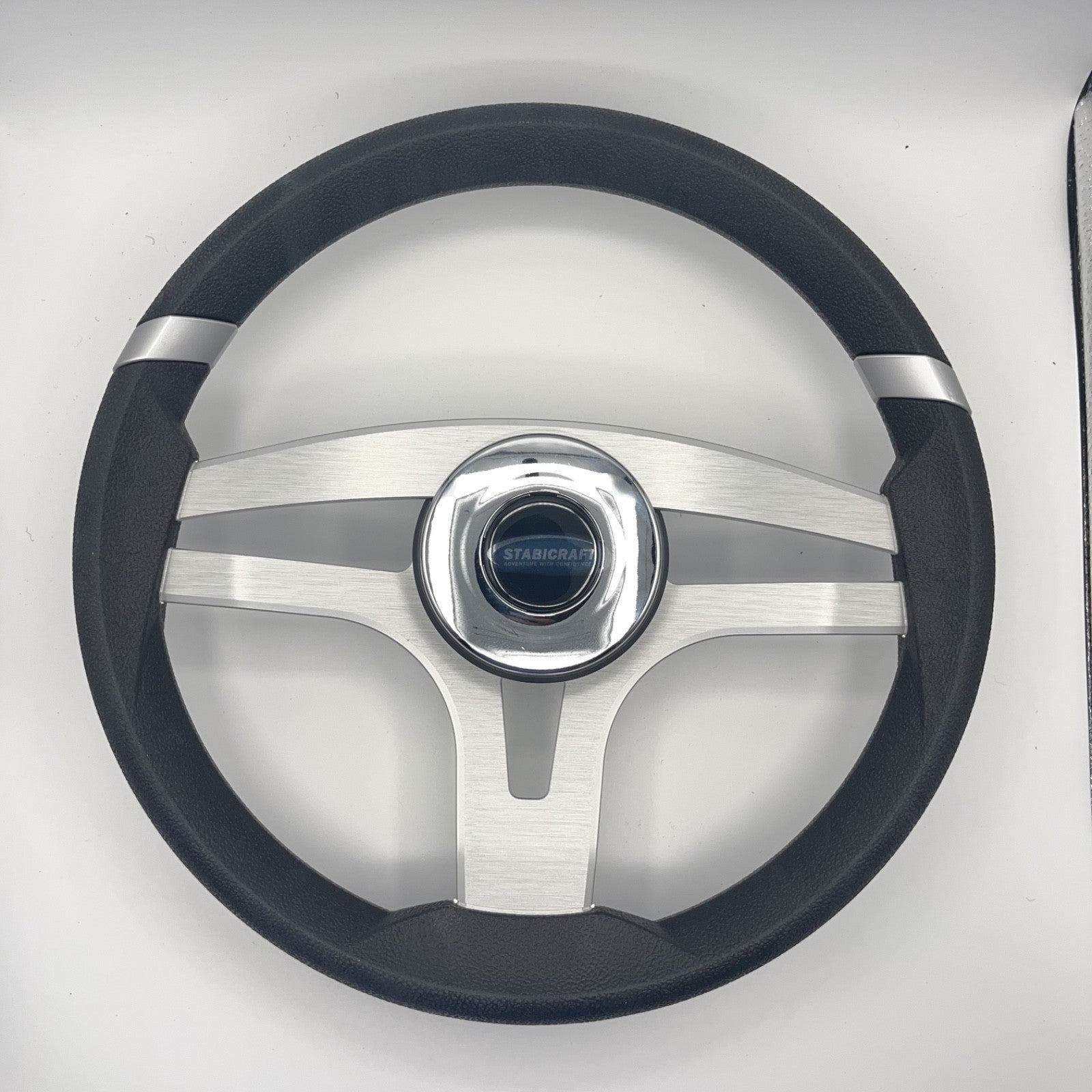Badia Boat Steering Wheel Brushed Aluminum Spokes | Stabicraft