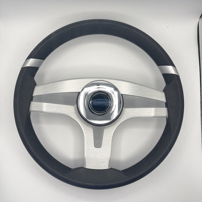 Badia Boat Steering Wheel Brushed Aluminum Spokes | Stabicraft