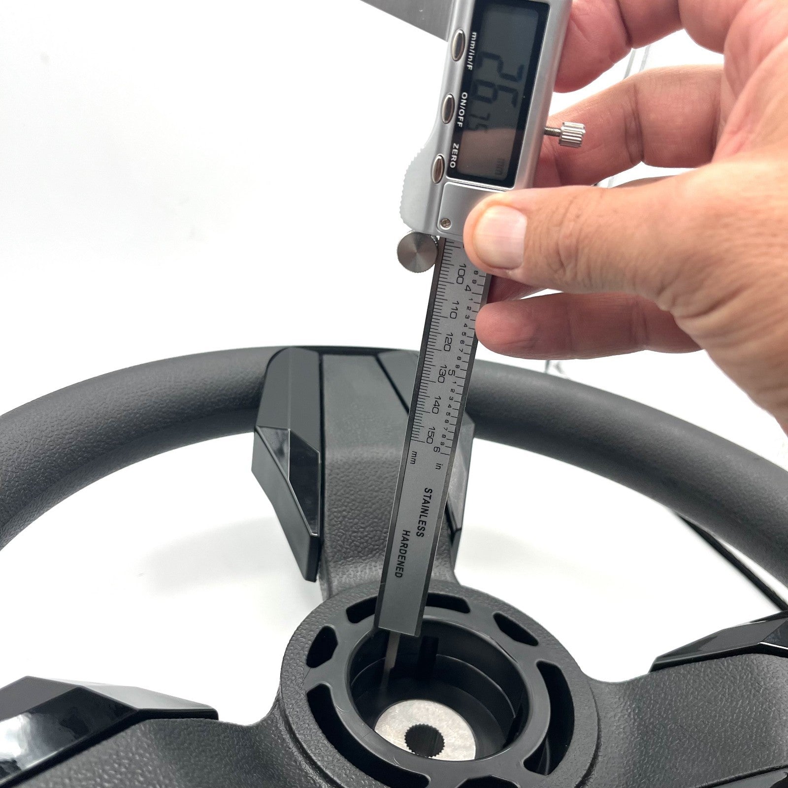 Collina Black Golf Cart Steering Wheel fits YAMAHA carts