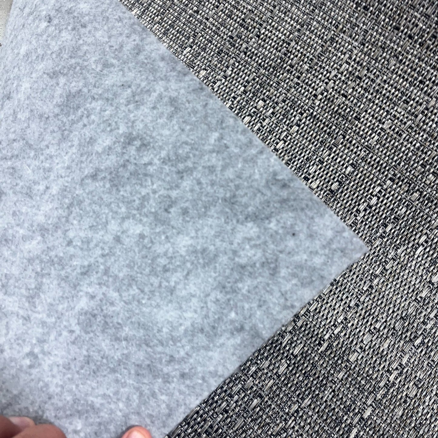 Woven Vinyl Flooring |  Matrix - Phantom Gray  | 8'6" W | Choose Your Length