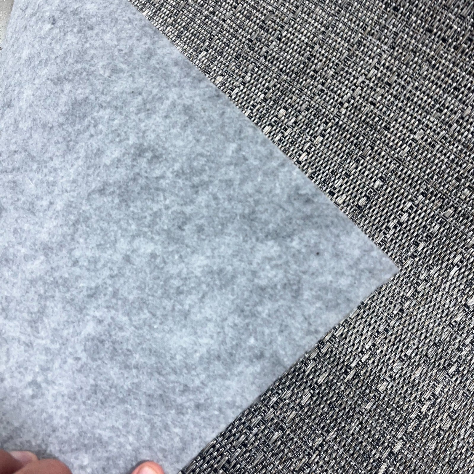 Woven Vinyl Flooring |  Matrix - Phantom Gray  | 8'6" W | Choose Your Length