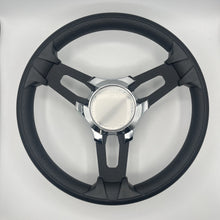 Model 15 Boat Steering Wheel Black Brushed Alum Spokes | Starcraft