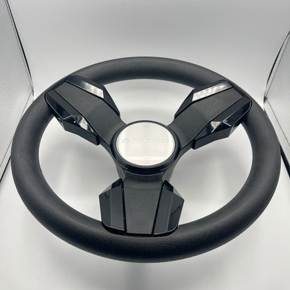 Collina Black Golf Cart Steering Wheel Fits CLUB CAR PRECEDENT