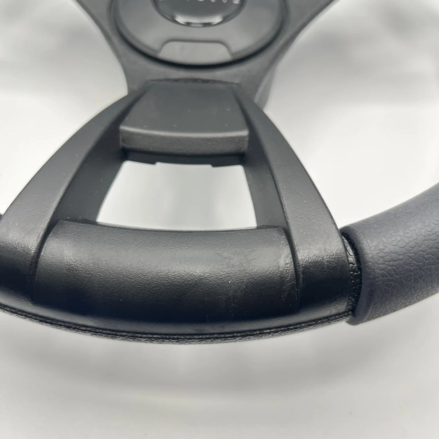 Model M13K Black Boat Steering Wheel KEY HUB Soft Touch Rim ABS Spokes