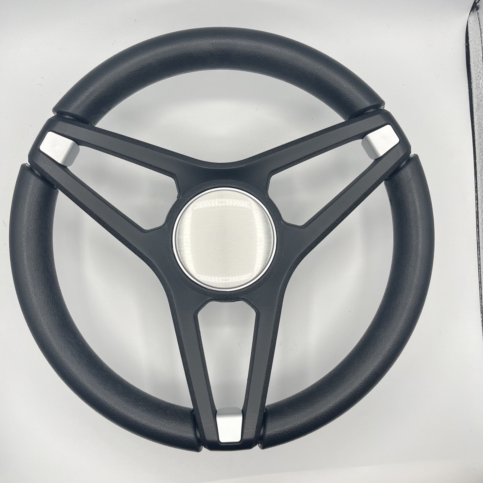 Molino Black w/Soft Touch Urethane Rim Boat Steering Wheel | Blank
