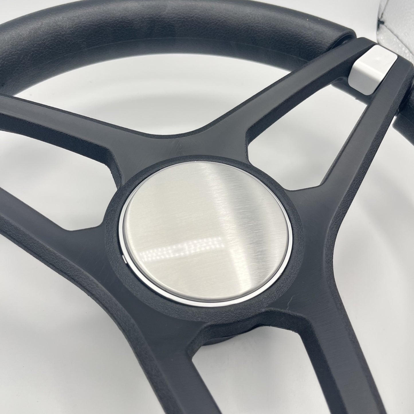 Molino Black w/Soft Touch Urethane Rim Boat Steering Wheel | Blank