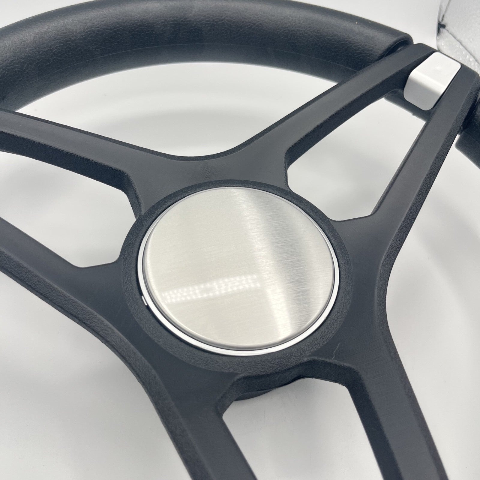 Molino Black w/Soft Touch Urethane Rim Boat Steering Wheel | Blank