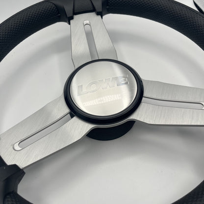 Model 15 Marine Steering Wheel Brushed Alum Spokes | Lowe Boats