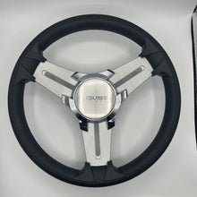 Model 15 Marine Steering Wheel Brush Alum Spokes | Gussi Italia Logo
