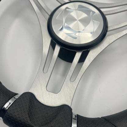 Verona Boat Steering Wheel Brushed Alum Spokes | Stingray