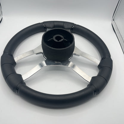 Malera Boat Steering Wheel Chrome Spokes | Manitou Chrome Star