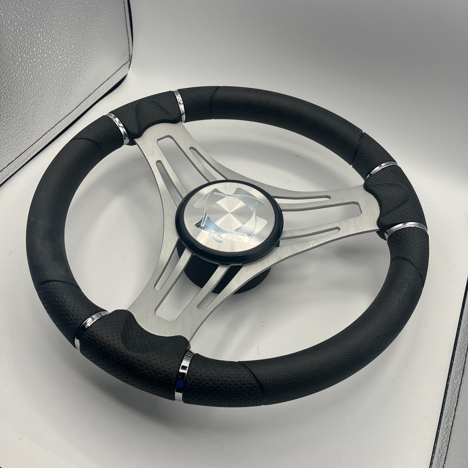 Verona Boat Steering Wheel Brushed Alum Spokes | Stingray