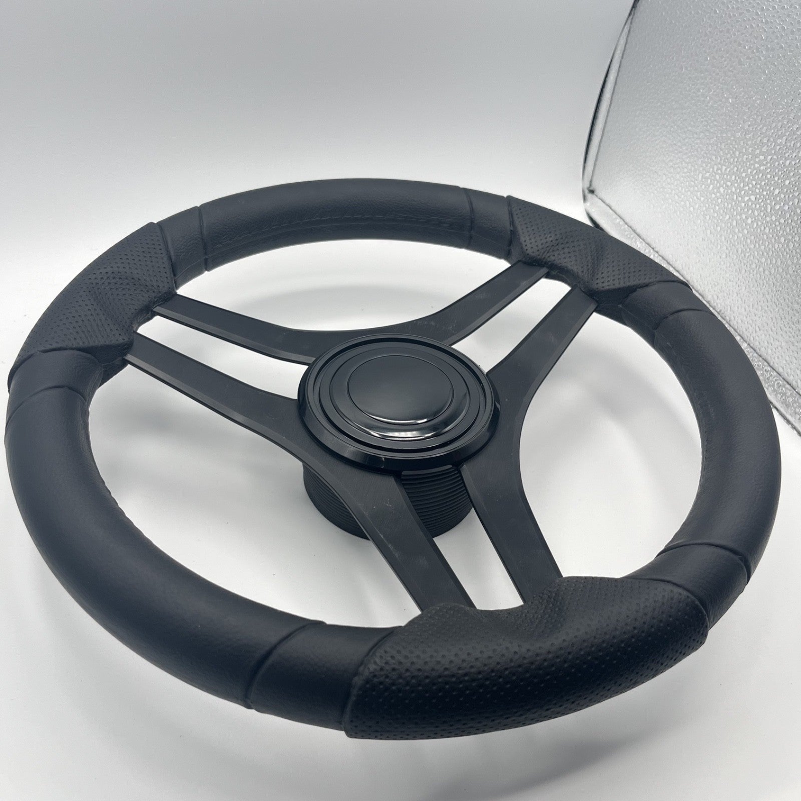 Molinara Marine Steering Wheel Black Brushed Alum Spokes | Lg Black Target