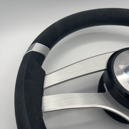Badia Boat Steering Wheel Brushed Aluminum Spokes | Stingray