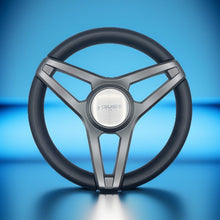 Molino Gray w/Soft Touch Urethane Rim Boat Steering Wheel | Gussi Italia