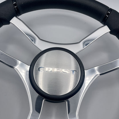 Malera Boat Steering Wheel Chrome Spokes | Crest