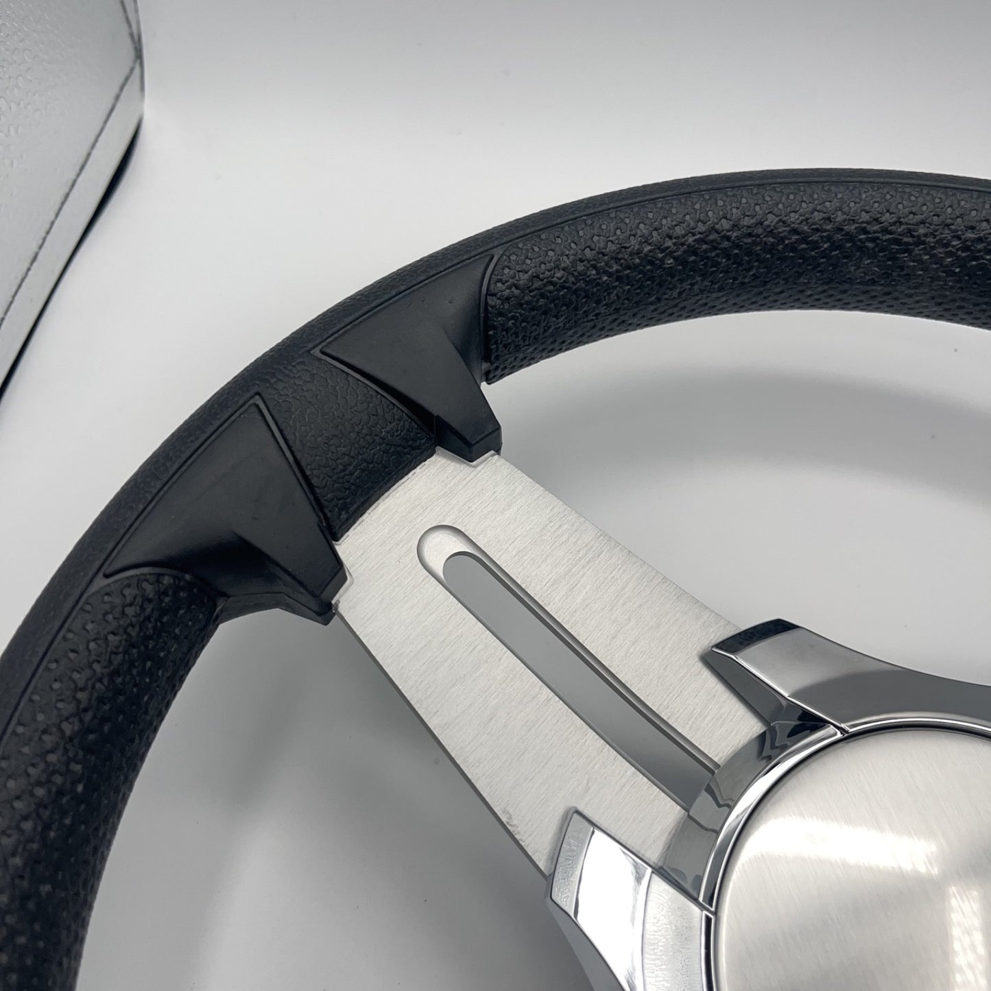 Model 15 Marine Steering Wheel Brushed Aluminum Spokes | Blank Center
