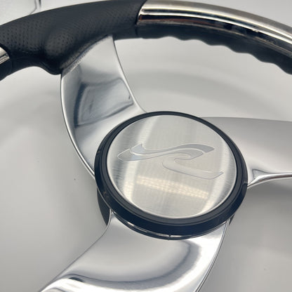 Model M533 Boat Steering Wheel Polished Alum Spoke | Sea Ray