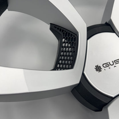 La Corte Boat Steering Wheel Silver Inserts | Gussi Italia Logo