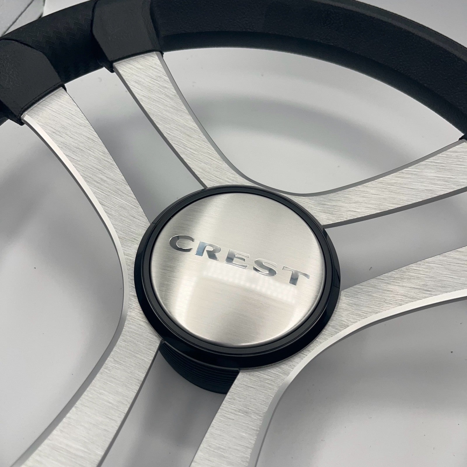 Benaco Boat Steering Wheel Brushed Aluminum Spokes | Crest Boats