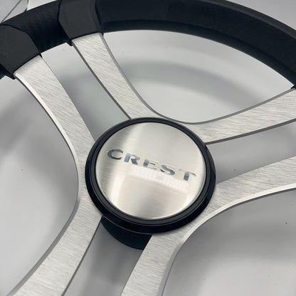 Benaco Boat Steering Wheel Brushed Aluminum Spokes | Crest Boats