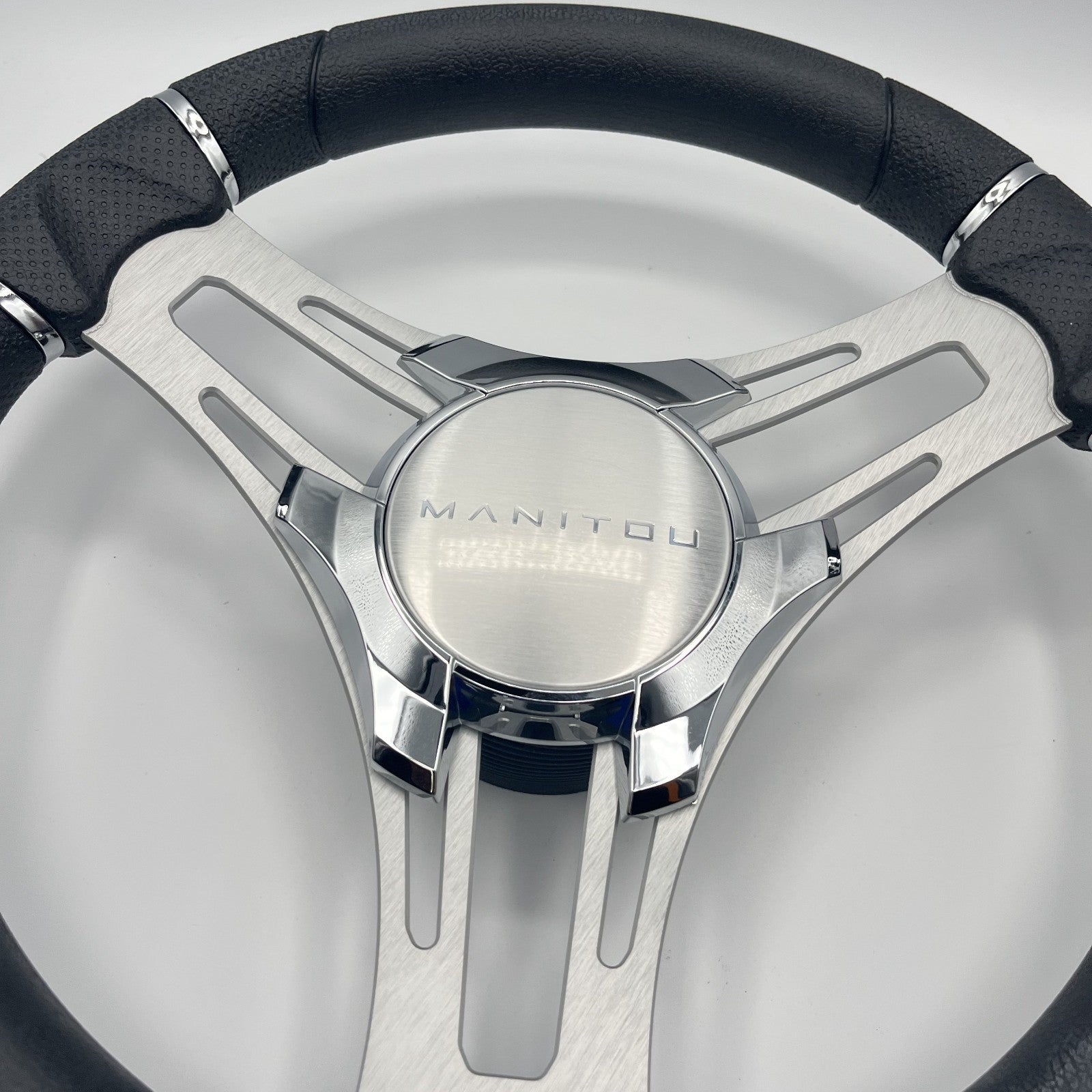Verona Boat Steering Wheel Brush Alum Spoke | Manitou Boats