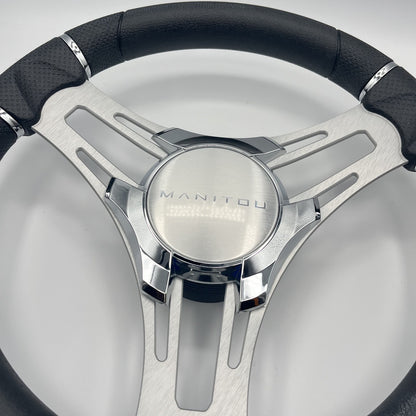 Verona Boat Steering Wheel Brush Alum Spoke | Manitou Boats