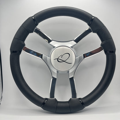 Malera Boat Steering Wheel Chrome Spokes | Apex Q Star