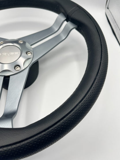 W208 Steering Wheel Gray Brushed Alum Spoke | Gussi Italia
