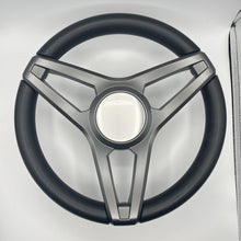 Molino Gray w/Soft Touch Urethane Rim Boat Steering Wheel | Plain