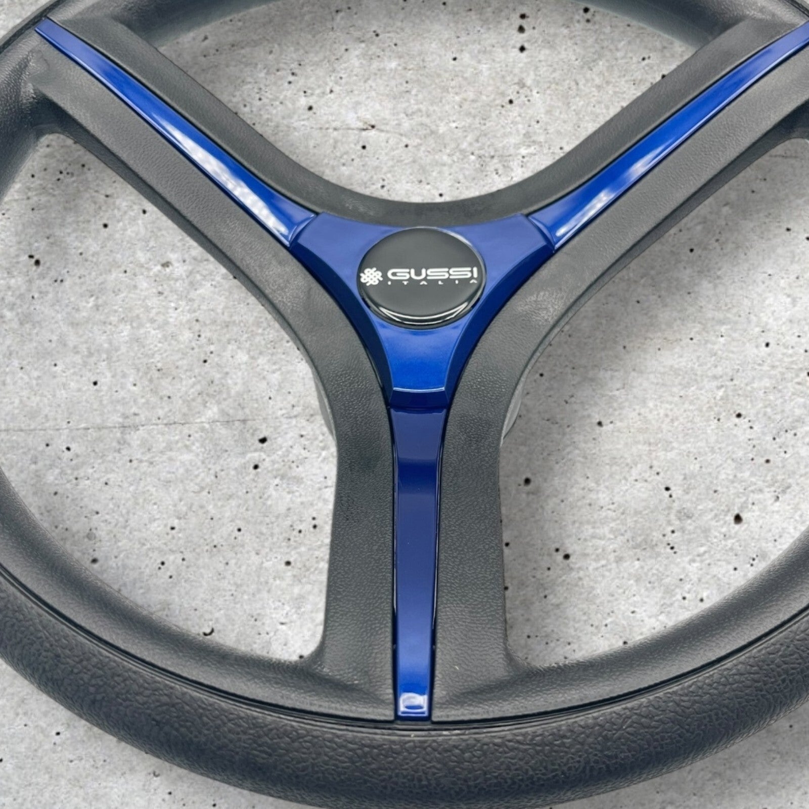Brenta Black & Blue Golf Cart Steering Wheel Fits Yamaha Golf Cart