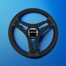 Gussi Italia Marine Steering Wheel Black Brush Metal Spokes | Lowe