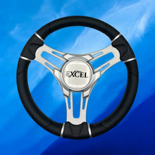 Verona Boat Steering Wheel Silver Brushed Aluminum Spokes | Excel Boats