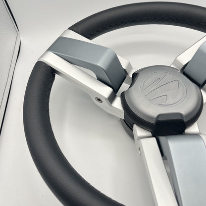 Gussi Italia Marine Steering Wheel Multi Color Gray Aluminum Wheel-PROGL | Tige