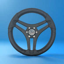 Molinara Marine Steering Wheel Black Brushed Alum Spokes | Target Style