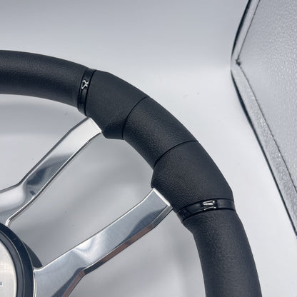 Malera Boat Steering Wheel Chrome Spokes | Crest