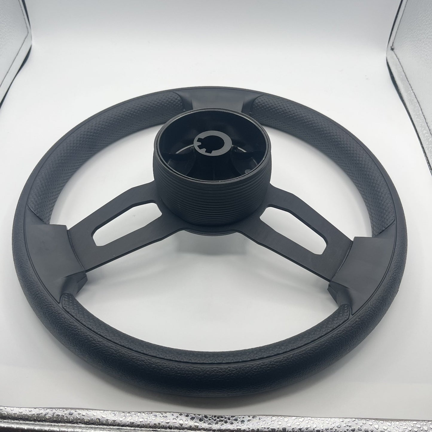 Gussi Italia Boat Model 15 Steering Wheel Black Brushed Alum Spokes | Stingray