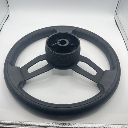 Gussi Italia Boat Model 15 Steering Wheel Black Brushed Alum Spokes | Stingray