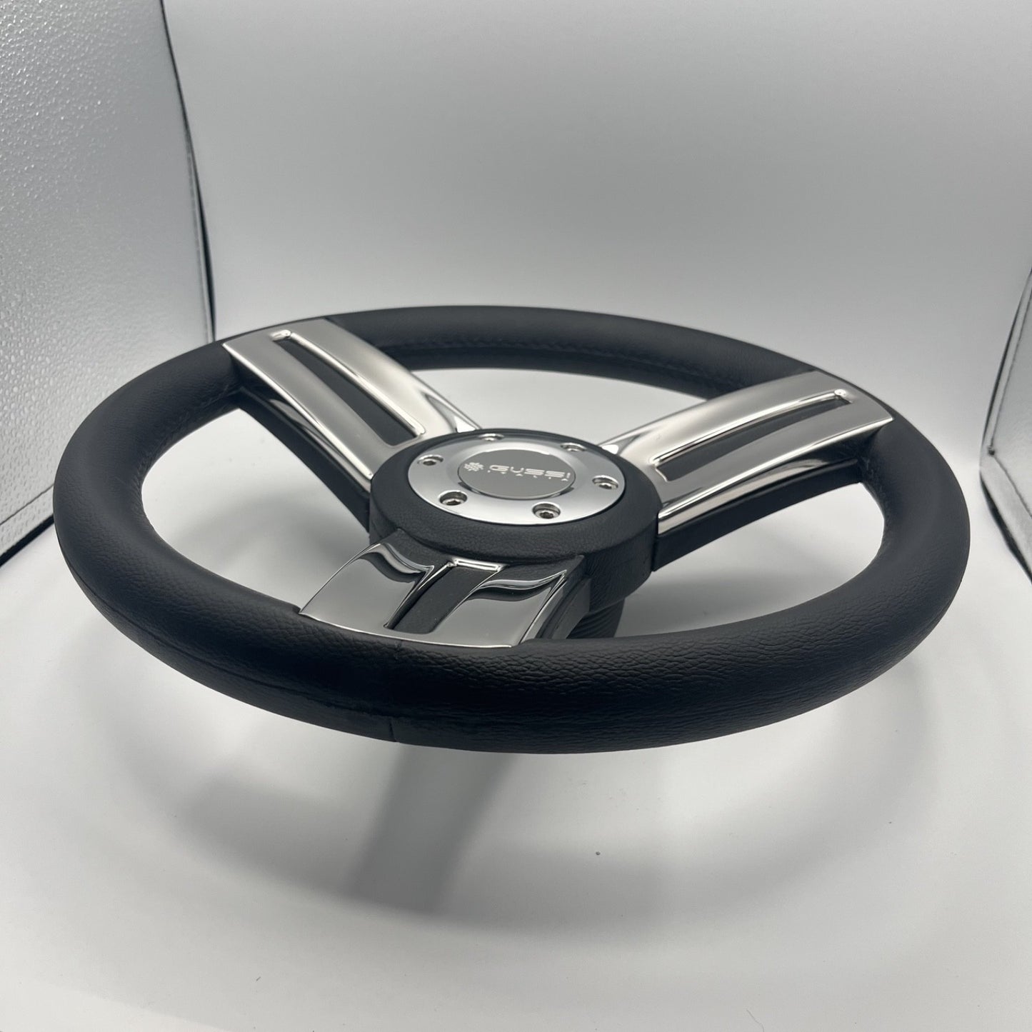 Gussi Italia Marine Steering Wheel Stainless Steel Spoke Soft Touch Rim | Gussi