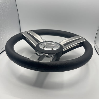 Gussi Italia Marine Steering Wheel Stainless Steel Spoke Soft Touch Rim | Gussi