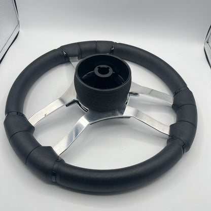 Malera Boat Steering Wheel Chrome Spokes | SunChaser