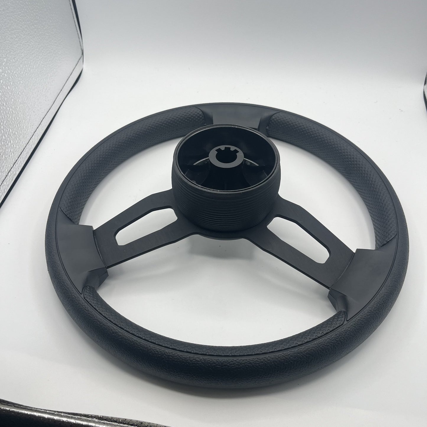 Gussi Italia Boat Model 15 Steering Wheel Black Brushed Alum Spokes | Bentley