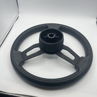 Gussi Italia Boat Model 15 Steering Wheel Black Brushed Alum Spokes | Bentley