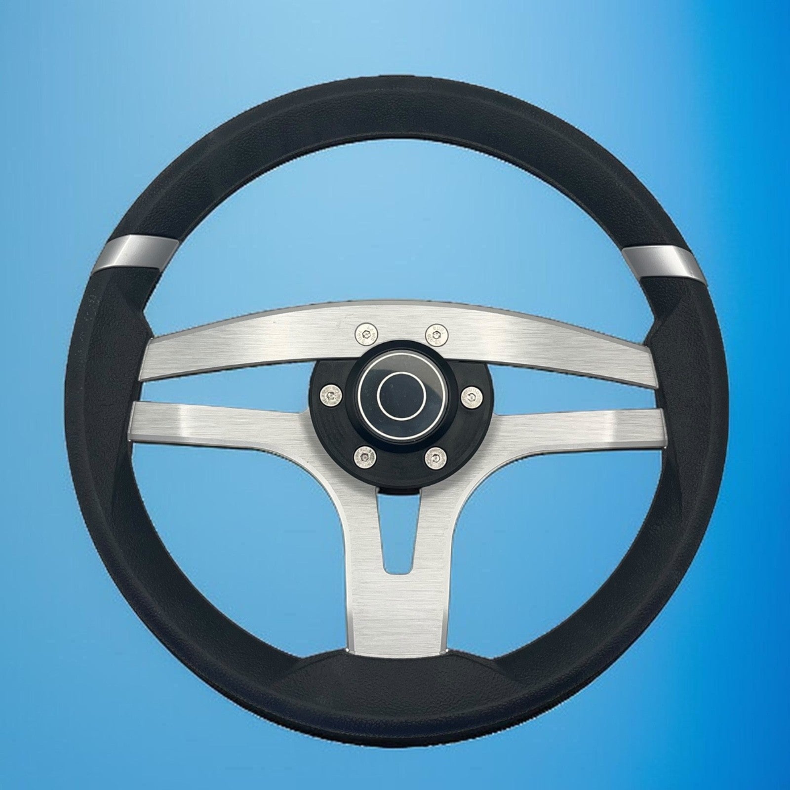 Badia Boat Steering Wheel Brushed Aluminum Spokes | Target Snap-in