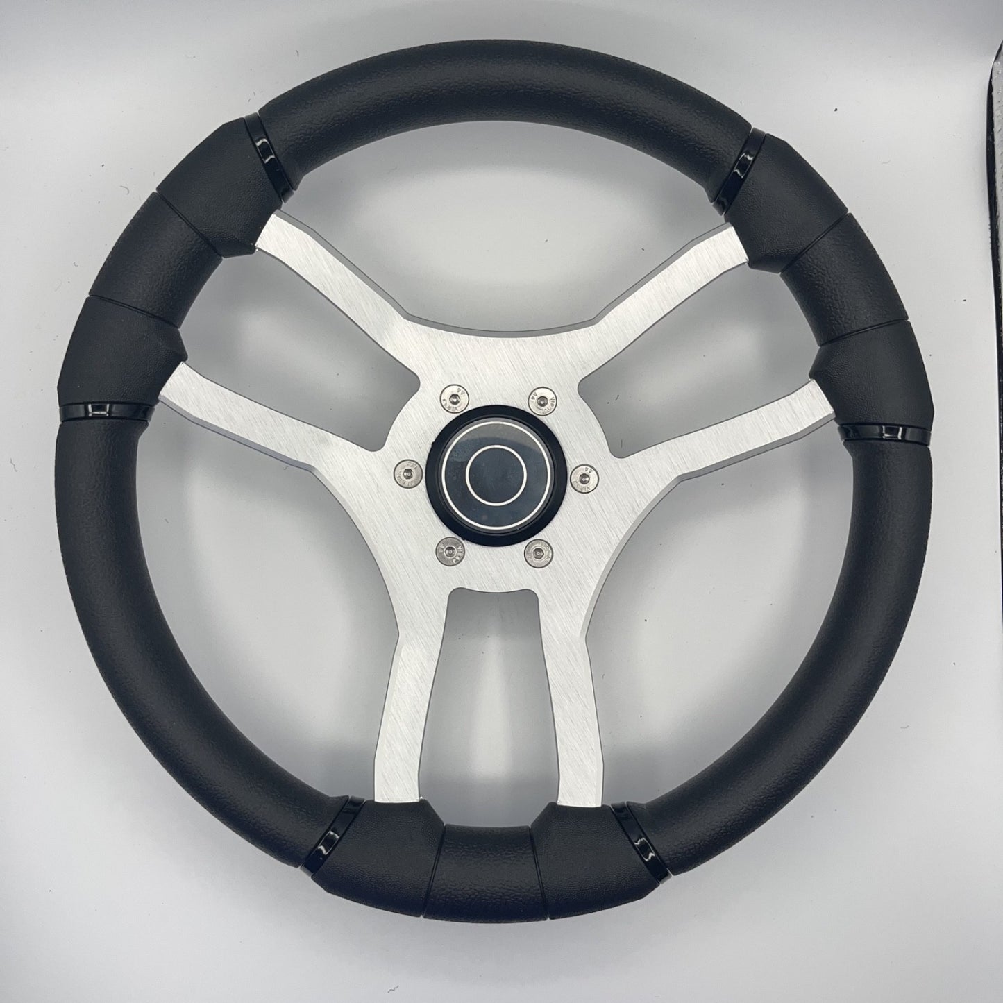 Malera Boat Steering Wheel Brushed Aluminum Spokes | Target Snap-in